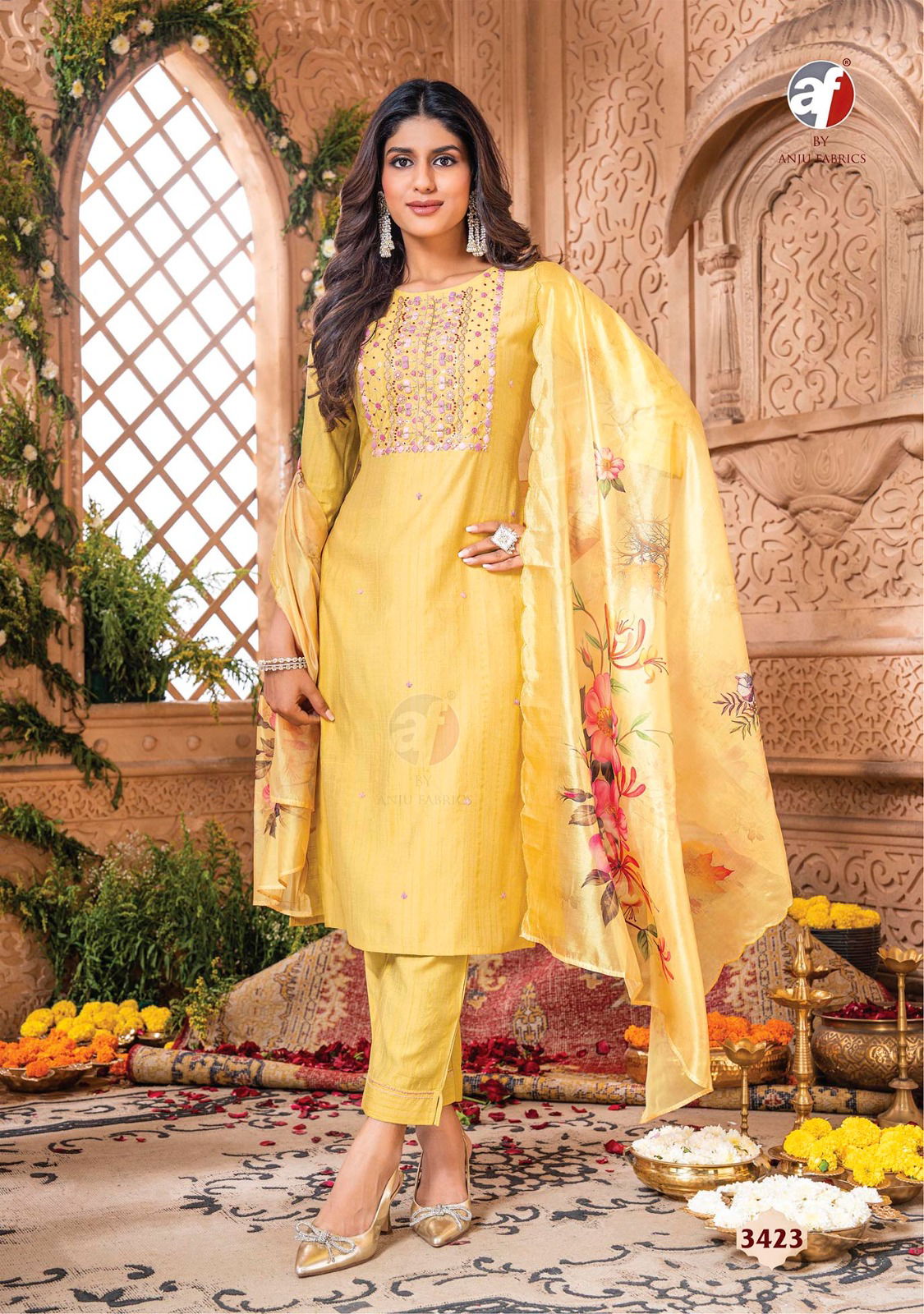 Real Touch Vol 3 By Anju Viscose Designer Kurti With Bottom Dupatta Wholesale Price In Surat